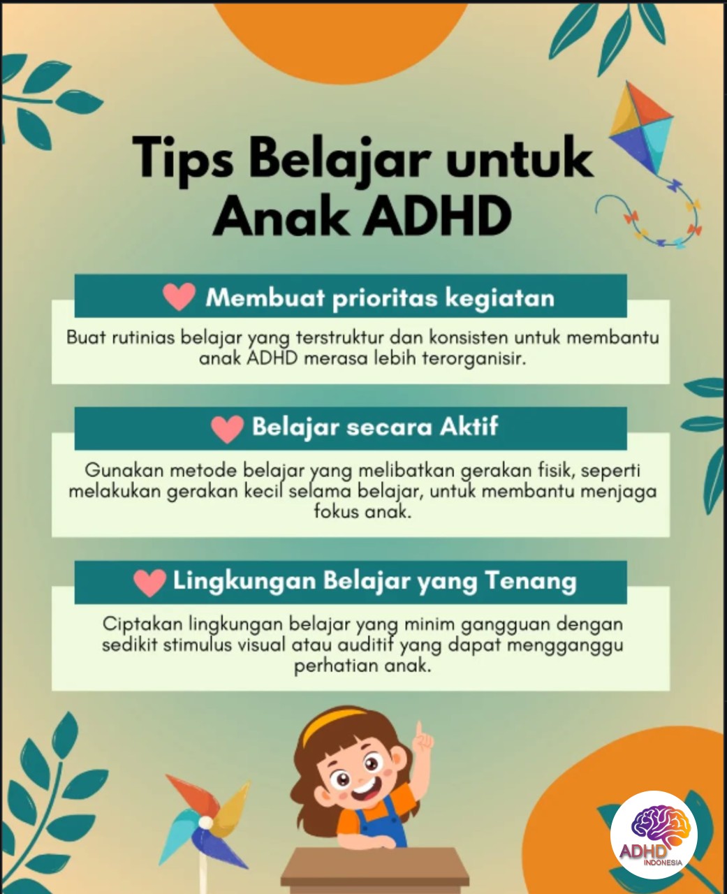 Strategi Belajar yang Cocok untuk Anak ADHD di Provinsi Kalimantan Selatan